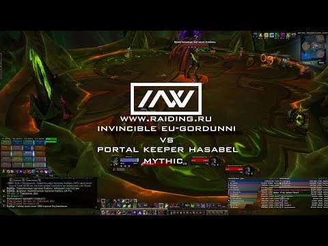 INVINCIBLE vs. Portal Keeper Hasabel Mythic [ Affliction Warlock PoV ]