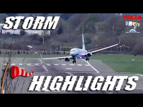 Highlights from STORM KATHLEEN at Birmingham Airport ( BHX )