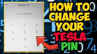 How to change your Tesla Pin To Drive / Glovebox Pin