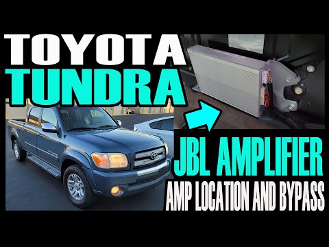 TOYOTA TUNDRA JBL BYPASS - HOW TO LOCATE AND BYPASS FACTORY JBL AMPLIFIER ON TOYOTA TUNDRA