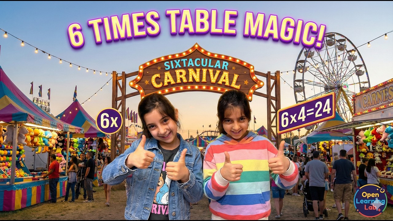 6 Times Table MAGIC! 🎪 Sixtacular Carnival Tricks (Learn Multiplying by 6 Fast!)