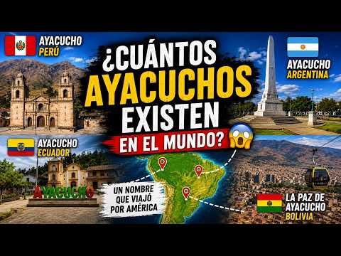 ¿Sabías que existen otros AYACUCHOS fuera del Perú? 🇵🇪🌎
