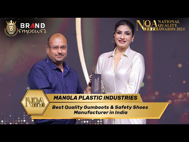 Mangla Plastic Industries Won Best Quality Gumboots & Safety Shoes Manufacturer in India at NQA 2024