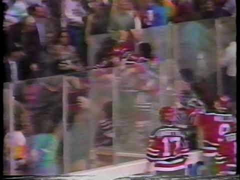 Devils vs Penguins Brawl (Newsclip) - Oct 21, 1987