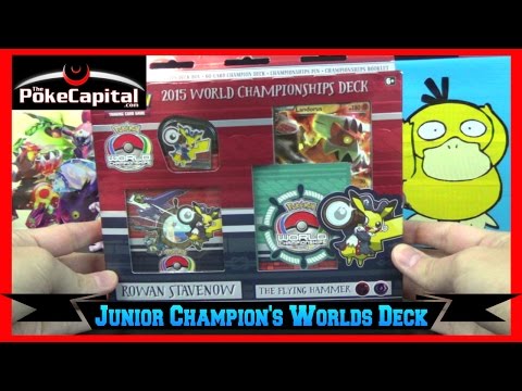 Pokemon Cards 2015 World Championships The Flying Hammer Deck Opening   Junior Champion
