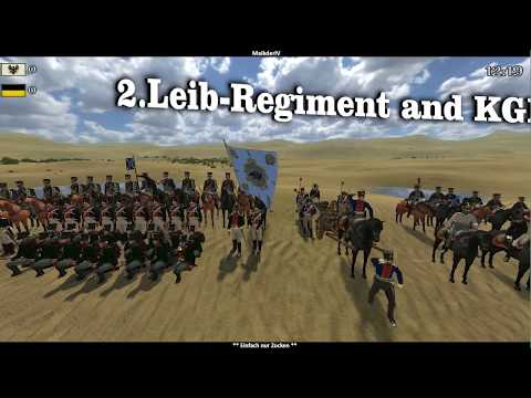 Mount and Blade Napoleonic Wars - Das Duell - 2.Leib-Regiment and KGL vs Das Kaiserliche Heer