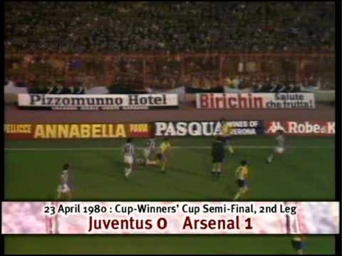 Juventus v Arsenal CWC Semi Final April 1980