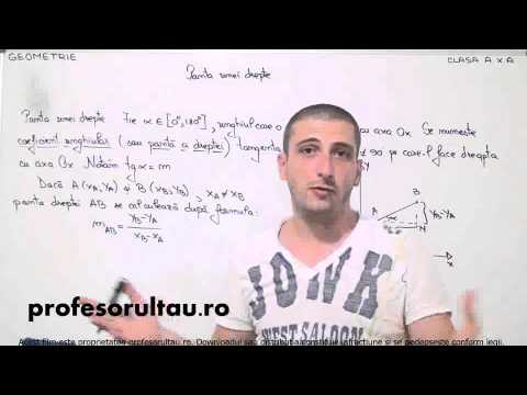 24   cls10   Geometrie   panta unei drepte - profesorultau.ro