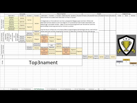 Turnierplan erstellen in Excel | Für Sport, E-Sport & Schulwettkämpfe