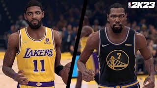 NBA 2K23 Concept Gameplay - Durant to GSW & Kyrie to LA - Lakers vs Warriors!