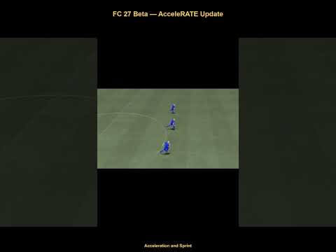 EAFC 27 Beta Pitch Notes - AcceleRATE Update Explained  #eafc27 #fc27 #ultimateteam