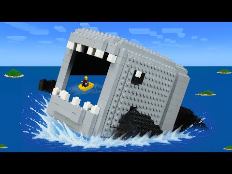 Escape From Giant Bloop Minecraft Server -  Lego Bloop Survived out of the Ocean