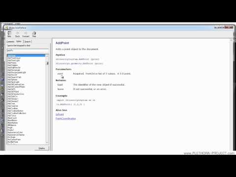 Python In Rhino Tutorial 2 Reference