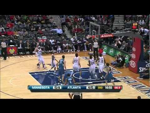 Ricky Rubio Highlights vs. Atlanta Hawks 14/01/2012