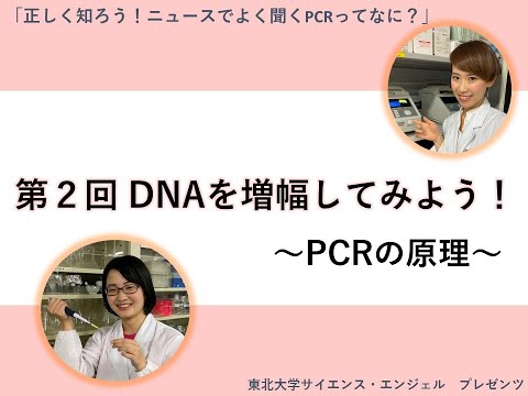 サイエンス・エンジェル科学イベント配信型「正しく知ろう！ニュースでよく聞くPCRってなに？」第2回