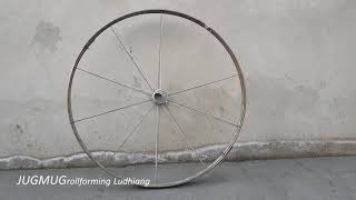 Irrigation wheel rim production roll forming mill