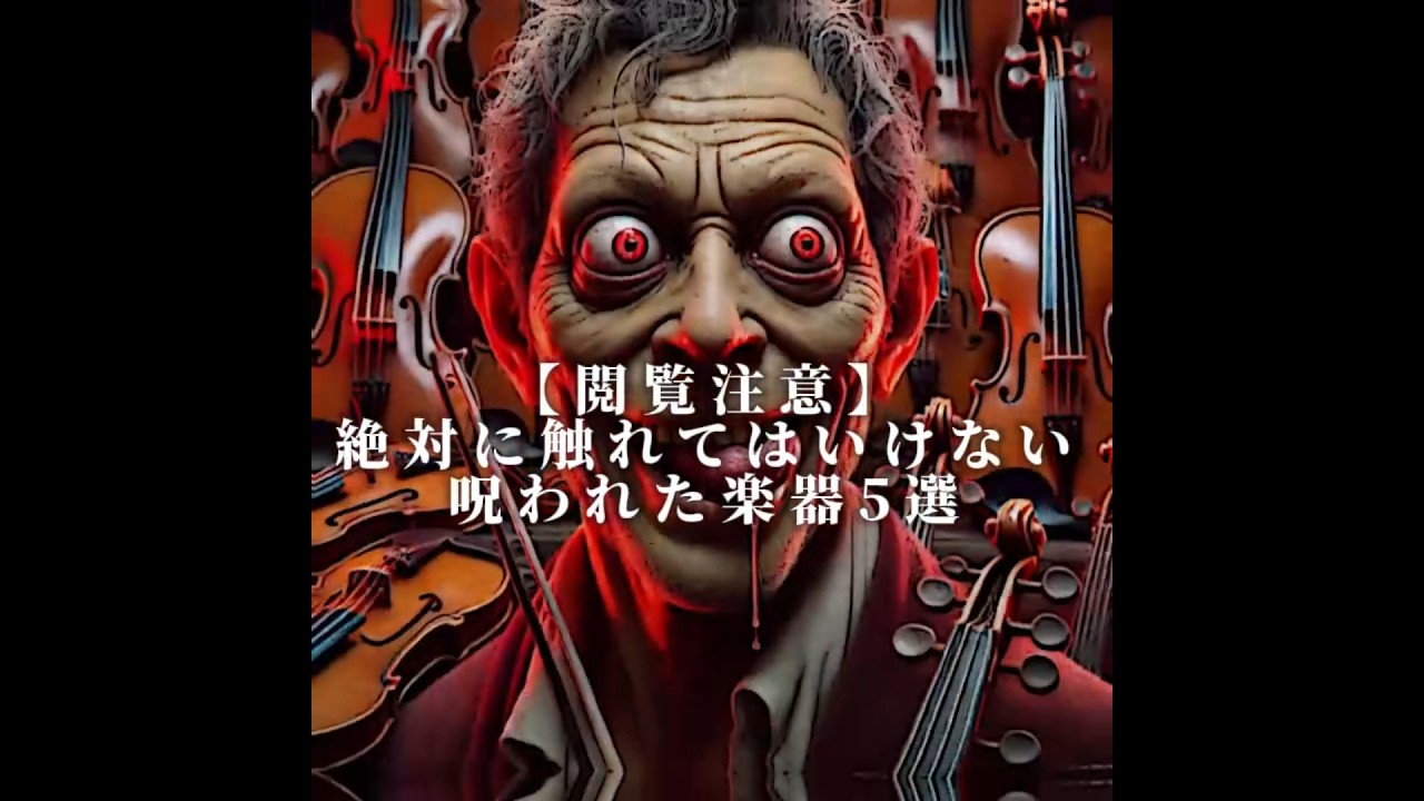 【閲覧注意】絶対に触れてはいけない呪われた楽器5選 #都市伝説 #オカルト #雑学