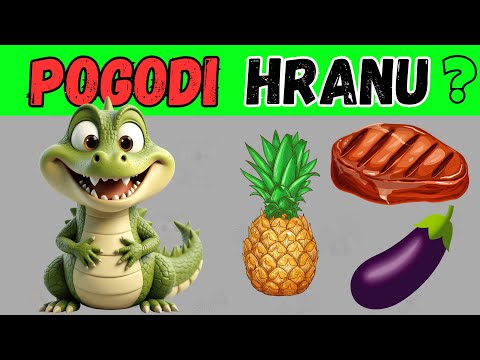 Ko jede šta? 🤔Pogodi hranu životinje! 🐯🍌 Samo za pametne glave!