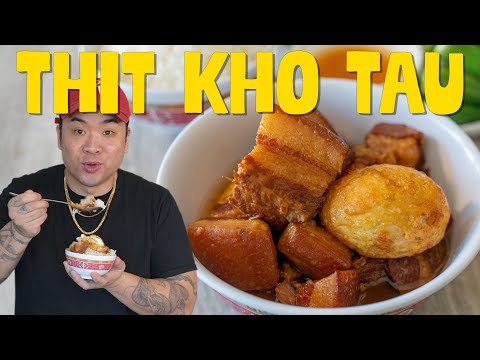 Comment faire : Poitrine de porc braisée et œufs / Thit Kho Tau
