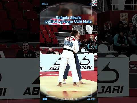 Rafaela Silva's Perfect Cyclone Uchi Mata: A Judo Masterpiece! 🌪️🥋 #shorts #judo