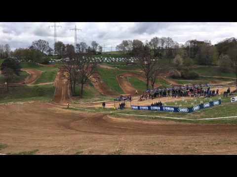 Seitenwagen Motocross Live-Aufnahme 3.DM Aufenau 23.04.2017 - Zeittraining