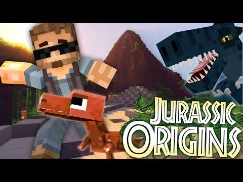 Jurassic World Origins #1 "A FALLEN KINGDOM" (Dinosaur Mod Minecraft Roleplay)