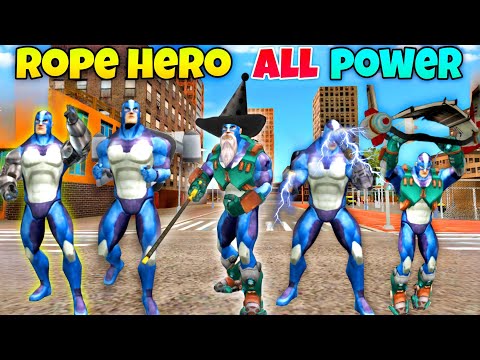 Rope HeroTried To All Super Power's  In Rope Hero Vice Town | Rope Hero Vice Town | New Update