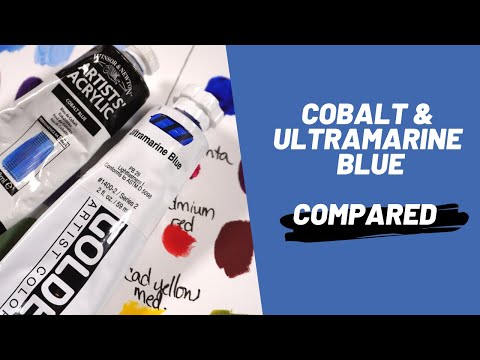 Cobalt vs. ultramarine blue acrylic paint - which is best?