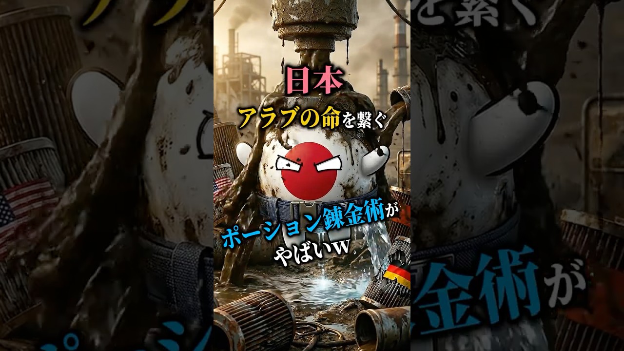 日本🎌アラブの命を繋ぐ「無限のポーション」錬金術がやばいｗ  #海外の反応  #日本すごい #shorts