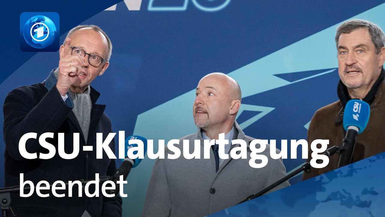 Abschluss der CSU-Klausur im Kloster Seeon