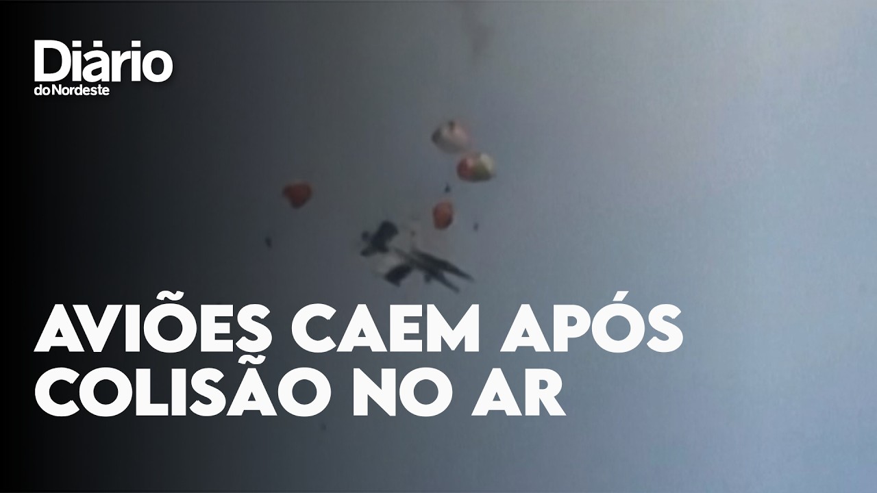 Imagem da notícia Caças colidem no ar durante show aéreo nos EUA; vídeo