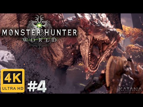 Monster Hunter World Walkthrough | Part 4 | The Great Jagras Hunt