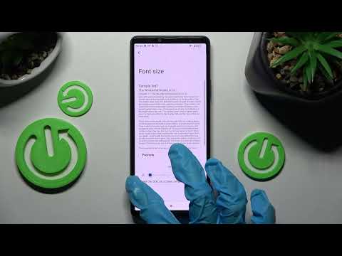 How to Resize Font of Sony Xperia 10 IV - Pick New Text Size