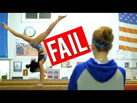 Falling On My Level 8 Beam Series | Gymnastics Fail