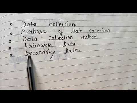 Data collection Methods and purpose (M.Com sem-2)