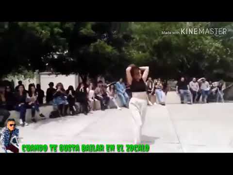 CHICA BAILANDO EN PROTESTA (PARA QUE ME DEN CON EL BATE)😂