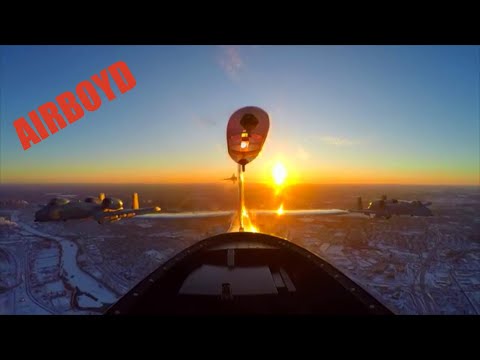 P-51 Mustang View Super Bowl LII Heritage Flight