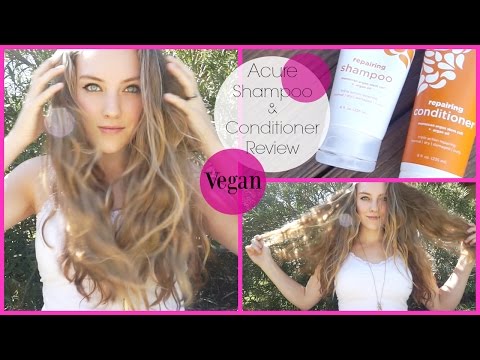 Acure Shampoo and Conditioner Review! Cruelty Free...