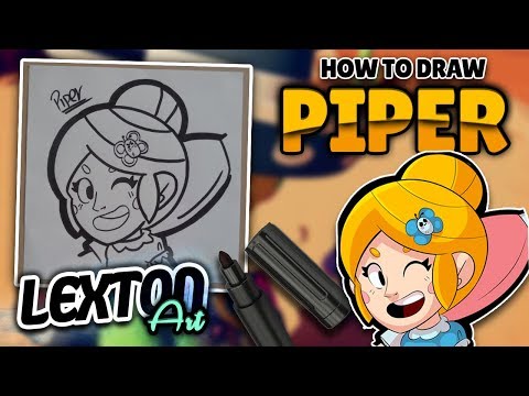 How To Draw PIPER - Brawl Stars // LextonArt