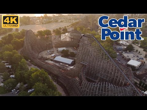 Video: Cedar Point At Sunrise: Cinematic Aerial Drone Video [4K]