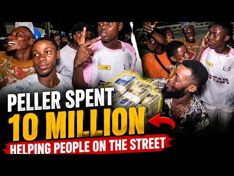 Peller on the street of Lagos showing people love. 
