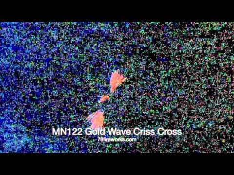 MN122 Gold Wave Criss Cross