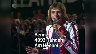 Benny - Heiße Räder lassen grüßen (Du bist da) (ZDF Hitparade, 1975)/FFFclub remastered edition 2022