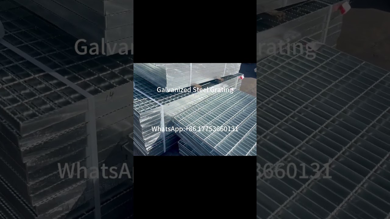 Galvanized steel grating #carbon #carbonsteel #galvanized #steelgrating #fyp #building #factory