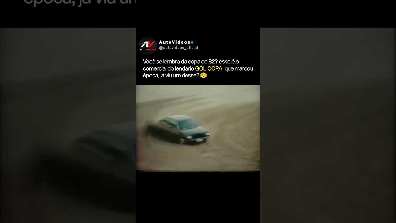 Você se lembra da copa de 82? Esse é o comercial do GOL COPA que marcou época, ja viu um desse?