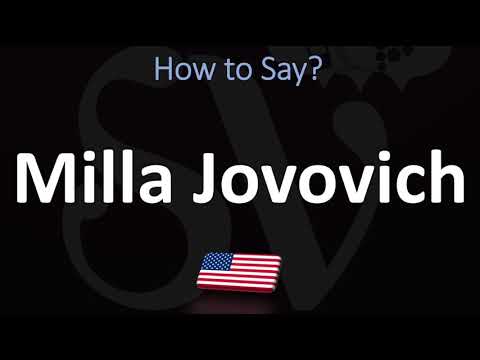 How to Pronounce Milla Jovovich? (CORRECTLY)