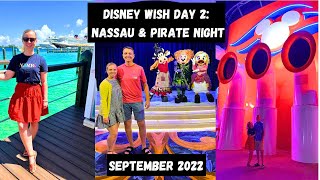Disney Wish Vlog Day 2 - Nassau, Pirate Night and Worlds of Marvel!