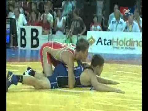 Cadet Worlds Greco 58kg   Hayden Tuma USA vs  Sergey Emelin RUS