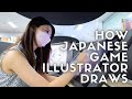 How Japanese Game Illustrator Draws