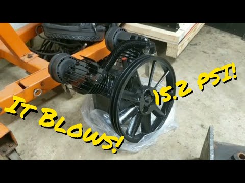 Harbor Freight 5 HP 145 PSI Twin Cylinder Air Compressor Pump Review, I've upgraded my Compressor!